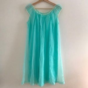 Vintage blue babydoll nightgown